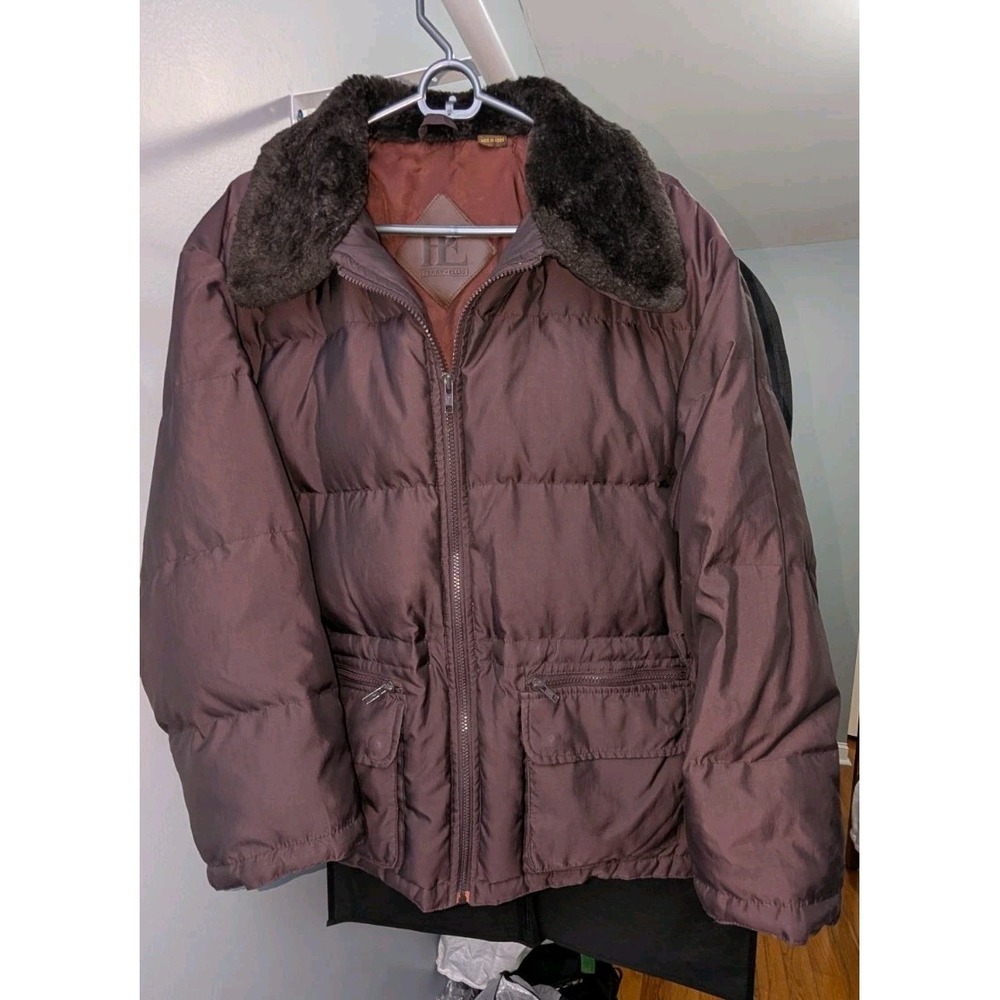 PERRY ELLIS Puffer Winter Jacket Insulated Women's  Medium, Duck Down, Brown